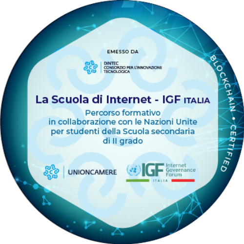 La Scuola di Internet - IGF Italia.  Percorso formativo in collaborazione con le Nazioni Unite per studenti della Scuola secondaria di II grado